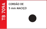 Cordão de borracha de 5mm